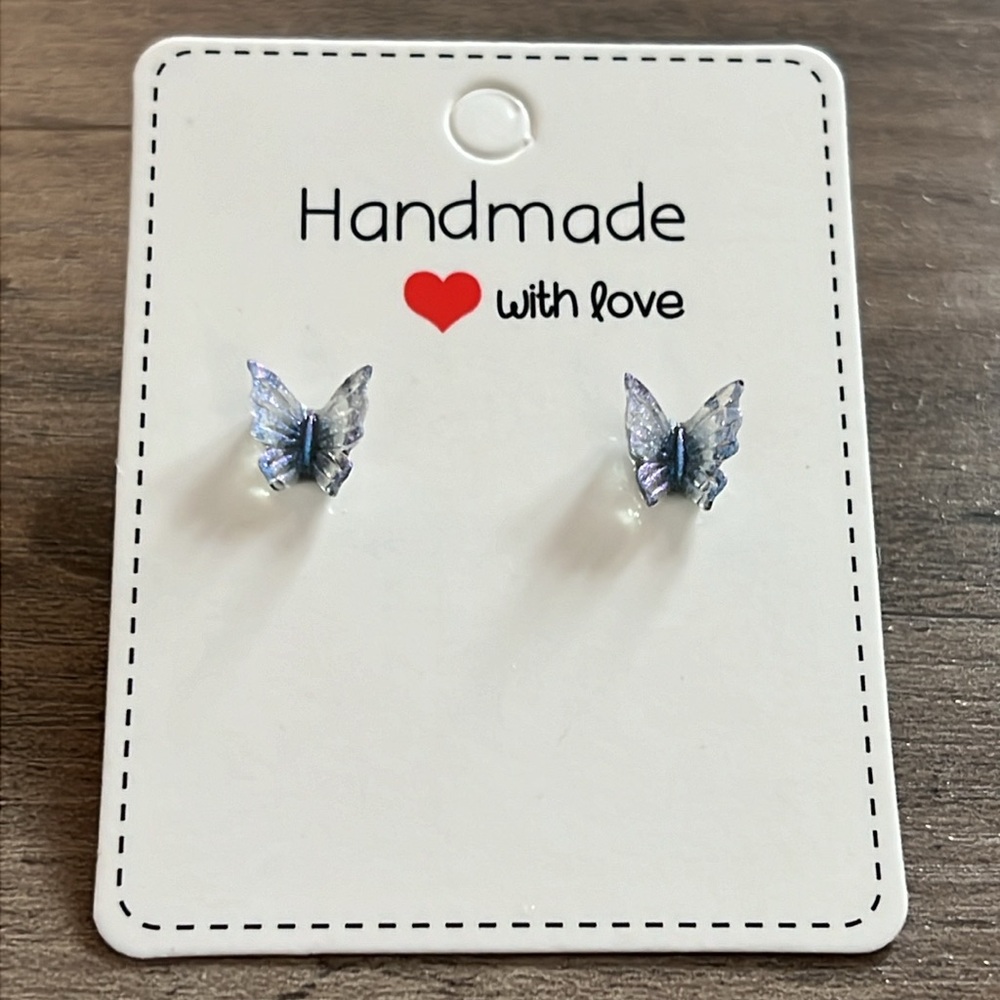 Handmade butterfly earrings
